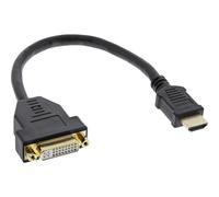 InLine 17670I câble vidéo et adaptateur 0,2 m HDMI Type A (Standard) DVI-D Noir