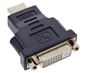 InLine 17670P changeur de genre de câble DVI-D female DVI-D Noir