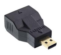 InLine 17690C changeur de genre de câble Micro-HDMI D plug HDMI D Noir