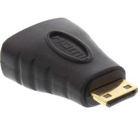 InLine® 17690G Adaptateur HDMI, HDMI A prise femelle sur Mini HDMI C prise, compatible 4K2K, e contacts