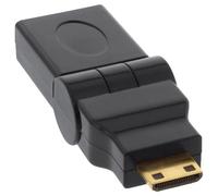 InLine 17690M changeur de genre de câble HDMI A female miniHDMI Noir