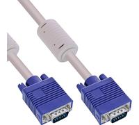 InLine 17713 Câble S-VGA fiche HD 15 Broches mâle/mâle Beige 15 m