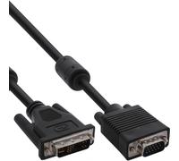 InLine 17782A câble vidéo et adaptateur 3 m DVI-A VGA (D-Sub) Noir