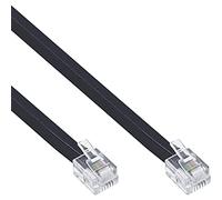 InLine câble de téléphone 18844M 15 m RJ11 mâle-mâle Noir