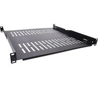 InLine 19" Fachboden 450mm 50kg 1HE RAL 9005 schwarz (19114E)