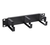 InLine® 19109A Panneau guide-câbles InLine® 10", 3 étriers, RAL 9005 noir