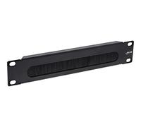 InLine 19109G 10" câble Plaque de Passage avec Brosse, 1U, RAL 9005 Noir