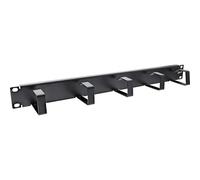 InLine® 19110A Panneau guide-câbles InLine® 19", 5 petits étriers, RAL 9005, noir