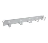 InLine® 19110B InLine® Panneau guide-câbles 19", 5 petits étriers, RAL 7035, gris