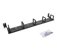 Inline 19110J Panneau de Gestion de câbles avec 5 Supports rotatifs en Plastique Horizontal 1U Noir RAL 9005 pour Armoire réseau et Armoire Serveur
