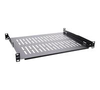 InLine 19114C Tablette 19", 350 mm, 50 kg, 1U, RAL 9005 Noir, 19114C
