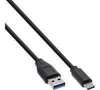 InLine 1m, USB3.1-C/USB3.1-A câble USB USB 3.2 Gen 2 (3.1 Gen 2) USB C USB A Noir