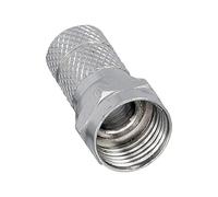 InLine 20246 Fiche SAT F type volant pour câbles coaxiaux avec diamètre extérieur de 8,2 mm, noir