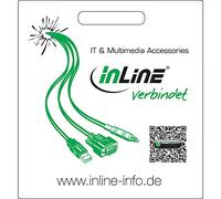 InLine 22311 W Noir, Vert, Blanc enveloppe en Plastique