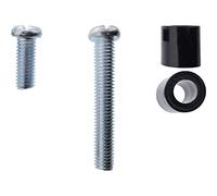 InLine 23100Y vis et Boulon Kit de vissage M8 8 pièce(s) - Vis et boulons (Kit de vissage, M8, Tête Plate, Aluminium, Noir, 8 pièce(s))