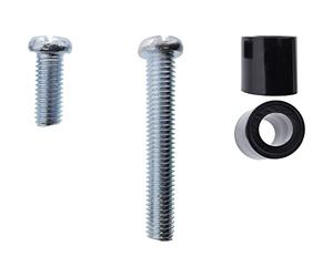 InLine 23100Y vis et Boulon Kit de vissage M8 8 pièce(s) - Vis et boulons (Kit de vissage, M8, Tête Plate, Aluminium, Noir, 8 pièce(s))