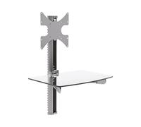 InLine® 23150A Support mural, pour TV jusqu'à 30kg et DVD jusqu'à 10kg, jusqu'à environ 81cm (32"), argenté