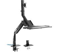 InLine® 23174A InLine® support de table pour station de travail avec lifter et USB 3.0, mobile, pour clavier, souris et écran jusqu'à 81cm (32"), max. 9kg