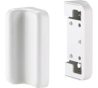 InLine® 23180B Slatwall Équerre de fixation pour support mural panneau, blanc, set de 2