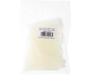InLine 24194 Lot de 1000 Colliers de Serrage 100 x 2,5 mm Blanc