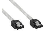 InLine 27305R 0.5m Transparent câble SATA - Câbles SATA
