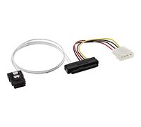 Câble SAS InLine® Mini SAS SFF-8087 à 1x SAS SFF-8482 + alimentation 0,5 m