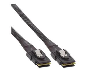 InLine 27624 Câble de raccordement Mini-SAS SFF-8087 Interne 36 Broches avec Bande Side 0,5 m
