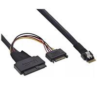 InLine 27644A câble Serial Attached SCSI (SAS) 0,5 m 24 Gbit/s Noir