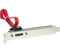 InLine® 27902 eSATA Tôle de fente, eSATA prise femelle externe sur SATA prise interne, 50cm