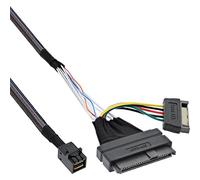 InLine 29620 A u.2 Câble de raccordement, SSD avec u.2 (SFF-8639) sur SFF 8643 et Courant, 0,5 m Noir