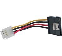 InLine® 29660A Câble adaptateur d'alimentation SATA, 1x 8,89cm (3,5") prise femelle à 15 broches SATA prise avec languette, 0,06m