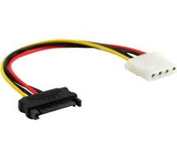 InLine® 29669A Câble adaptateur d'alimentation SATA, 15 broches SATA prise femelle à 4 broches prise, 0,3m