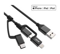 InLine 3-in-1 - Câble USB - USB (M) pour Micro-USB de type B (M) - USB 2.0 - 1.5 m - noir