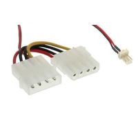 Inline 3-pin Zu 4-pol Molex Lüfteradapterkabel