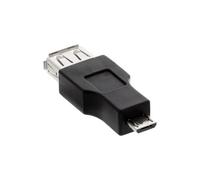 InLine 31608 MicroUSB-B USB-A Noir Câble d'interface et Adaptateur