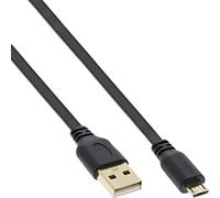 InLine 31703F câble USB 0,3 m USB 2.0 USB A Micro-USB B Noir