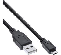 InLine 31705 câble USB 0,5 m USB A Micro-USB B Noir