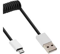 InLine 31730R câble USB 3 m USB 2.0 Micro-USB B USB A Aluminium, Noir