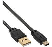 InLine Câble USB 31820F 2 m USB A vers Mini-USB B 2.0 Noir connecteurs mâles