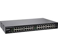 InLine® 32316H PoE+ Hub d'injection réseau Gigabit 16 ports (16x PoE+), 1GBit/s, 19" (équerre incluse), métal, 2 ventilateurs