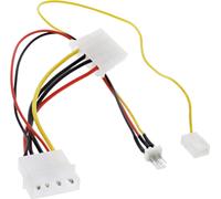 InLine® câble adaptateur ventilateur, 12V à 7V, avec signal tachymètre
