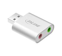 InLine 33051S Adaptateur Audio USB avec boîtier en Aluminium