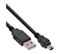 InLine 33107 câble USB 2 m USB A Mini-USB B Noir