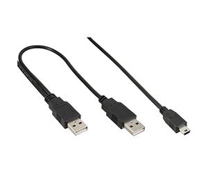 InLine 33107X câble USB 1 m Mini-USB B Noir - Câbles USB (1 m, Mini-USB B, 480 Mbit/s, Noir)