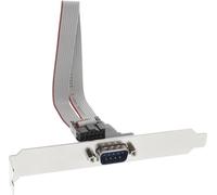 InLine® 33208 Tôle de fente sérielle, 9 broches mâle à 10 broches femelle, 1:1, 0,25m