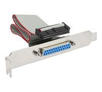 InLine 33225A carte et adaptateur interne Parallèle, câble de 0,50 m, 1 x 25 pôles D-SUB, 1 x 26 voies Barre de lettres, compatible avec les ordinateurs personnels