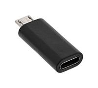 InLine 33302I Adaptateur USB 2.0 Micro USB vers USB Mâle vers USB Type C Femelle Noir