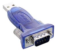 InLine 33304A adaptateur de cable - adaptateur pour cable (USB A, DB9, mâle/mâle, bleu, Win98/ME/2000/XP/Vista Mac OS)