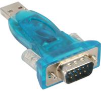 InLine® 33304A Adaptateur USB à sériel, prise A à 9 broches Sub D prise, avec rallonge USB 0,8m