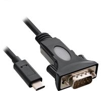 InLine Câble Adaptateur 33308l C Adaptateur USB vers Série 9 Broches D-SUB mâle avec 9-25 Broches 1,8 m
